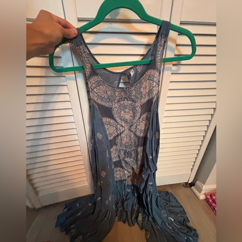 Free People Blue Medallion Print Boho dress